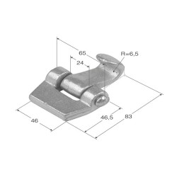 Uña articulada reforzada U-8