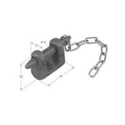 Cierre chaveta para bulón C-11