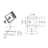 Cierre de cajón de 120x92 CC-3INOX
