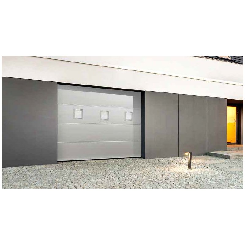 Puerta Seccional Gris Silver